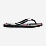 Havaianas Slim Floral black pink