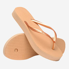 Carica l&#39;immagine nel visualizzatore di Gallery, HAVAIANAS 24 Slim Flatform GOLD
