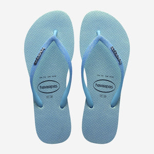 HAVAIANAS 24 Slim Glitter Iridescent celeste