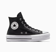 Carica l&#39;immagine nel visualizzatore di Gallery, CONVERSE  Chuck Taylor All Star Platform Leather black
