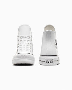 CONVERSE  Chuck Taylor All Star Platform Leather white