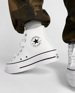 CONVERSE  Chuck Taylor All Star Platform Leather white