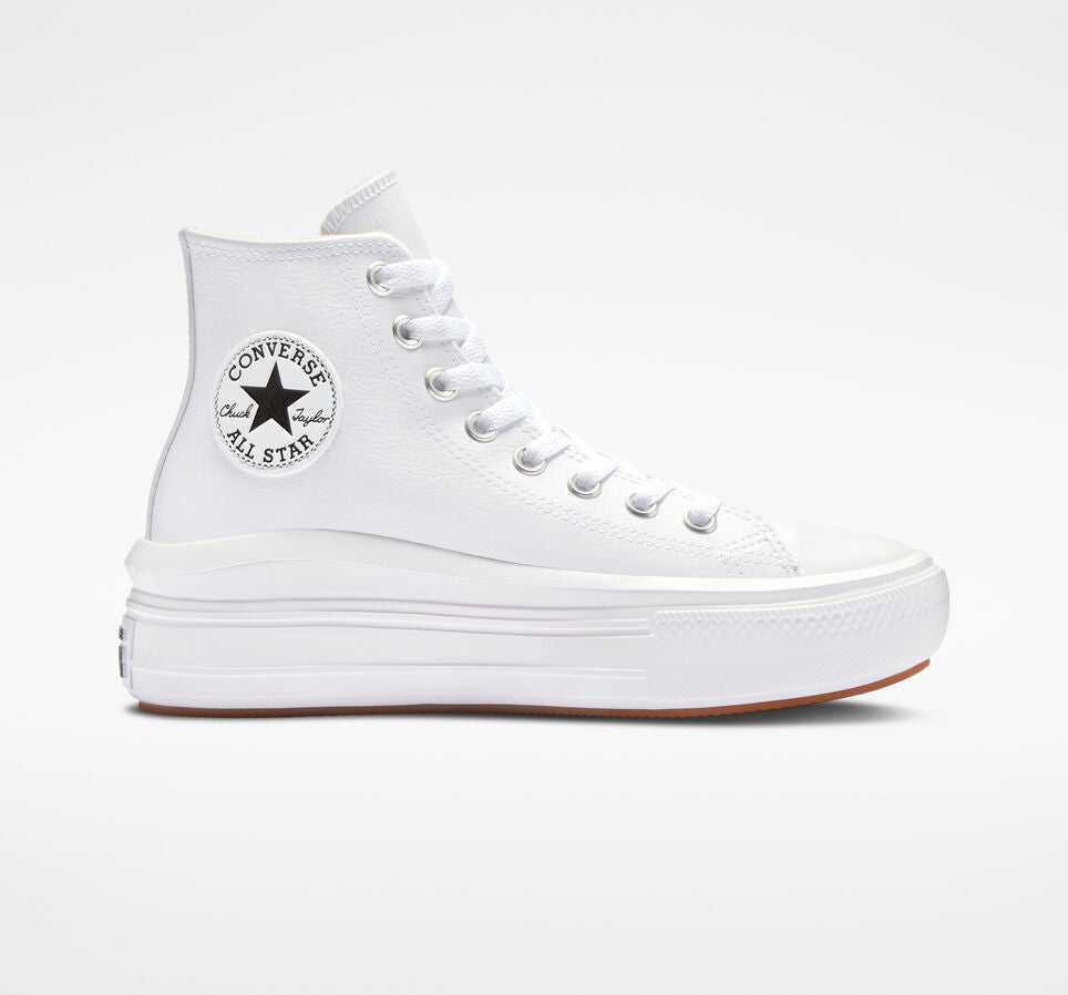 CONVERSE Chuck Taylor All Star Move Platform Leather white-black