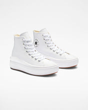 Carica l&#39;immagine nel visualizzatore di Gallery, CONVERSE Chuck Taylor All Star Move Platform Leather white-black
