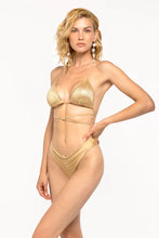 Carica l&#39;immagine nel visualizzatore di Gallery, 4GIVENESS 24 Bikini triangolo e slip diamonds net ORO
