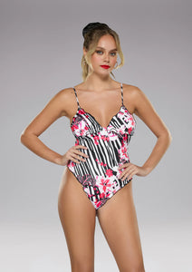 F**K MONOKINI FROU FROU STRIPED