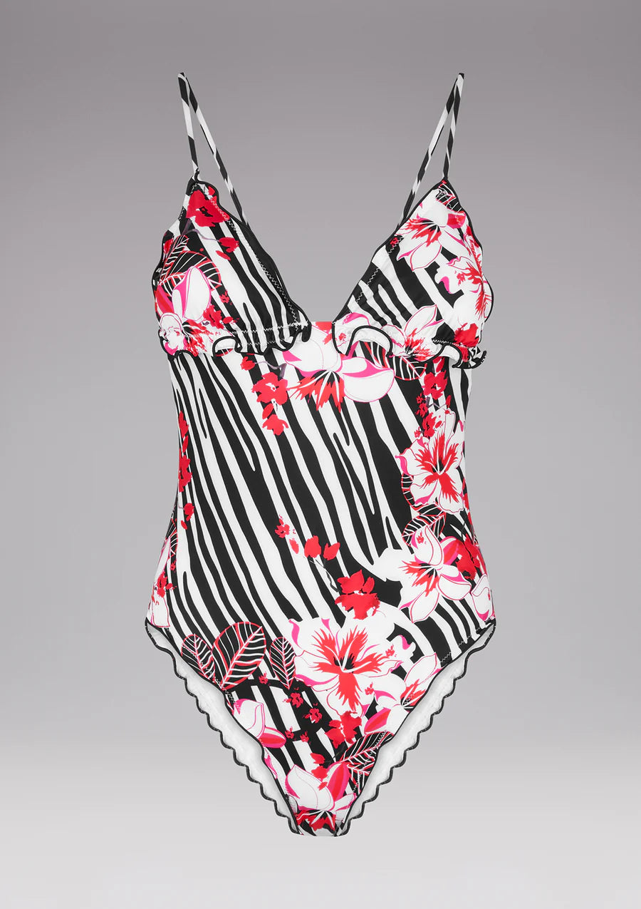 F**K MONOKINI FROU FROU STRIPED