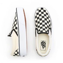 Carica l&#39;immagine nel visualizzatore di Gallery, VANS Classic Slip-On P  BLACK &amp; Whtchckerboard WHITE
